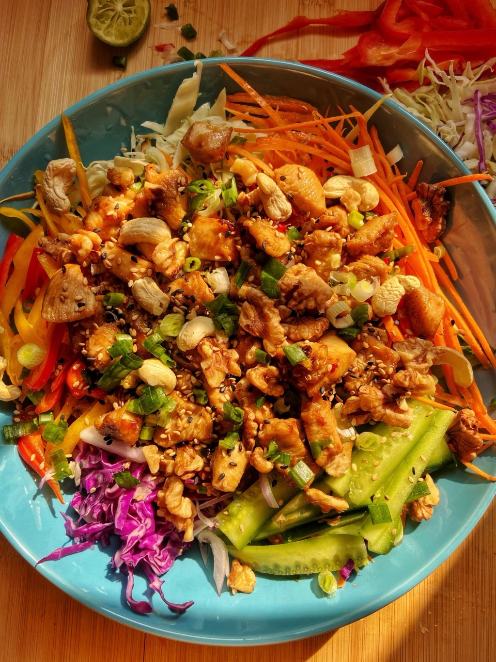 Crunchy Nutty Chicken Veggie&nbsp;Salad
