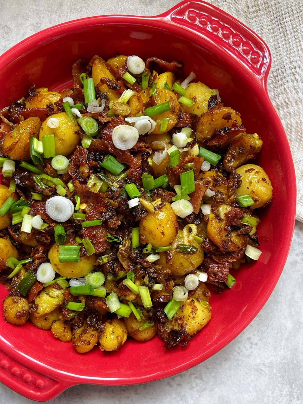 Pan-Fried Baby Potatoes with Crispy&nbsp;Bacon