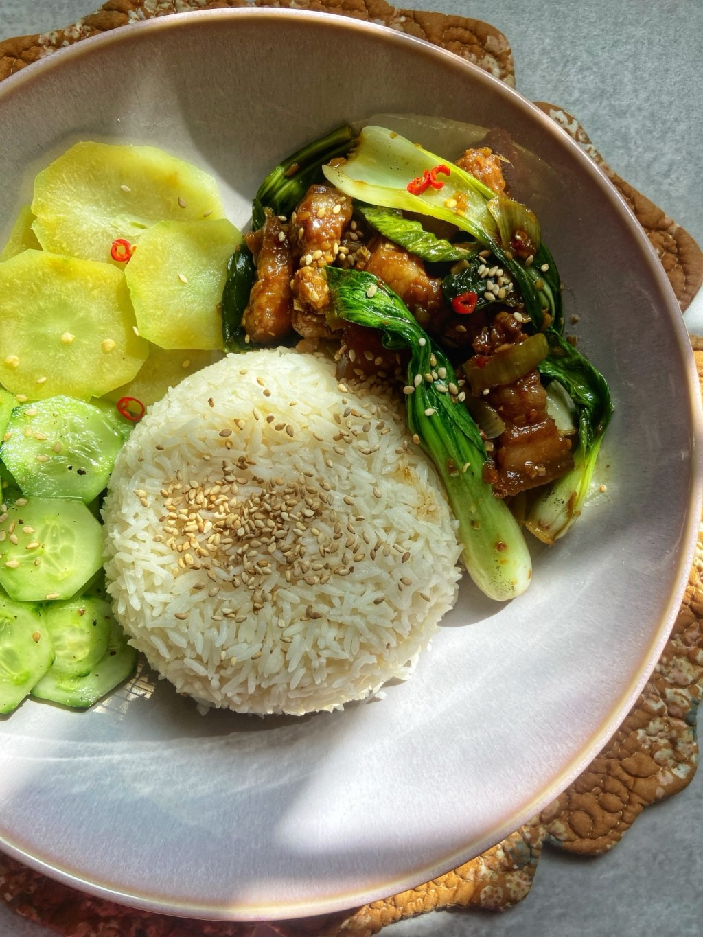 Lemongrass Pork with&nbsp;Bokchoy